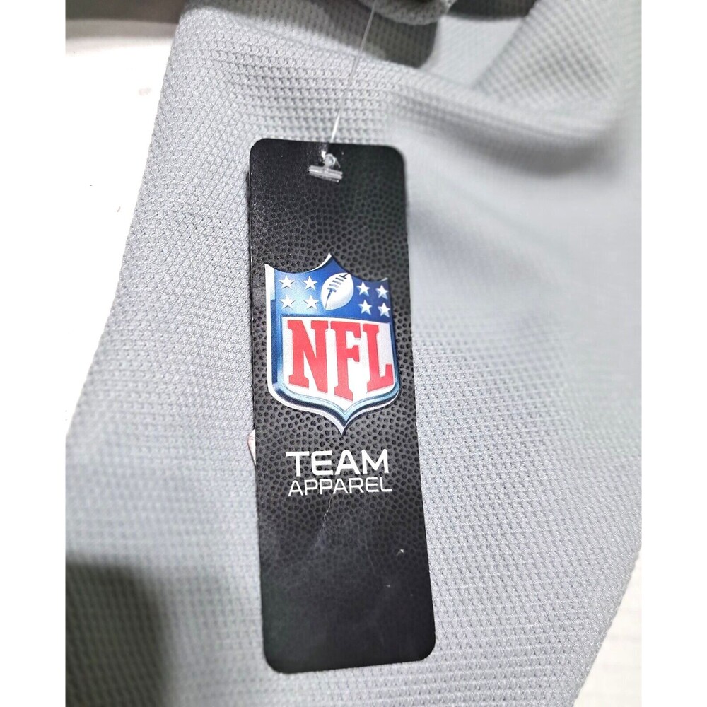 NWT NFL Team Apparel Boys Size XL 18-20 Black Raiders Jersey Shirt Long Sleeve - Picture 7 of 12